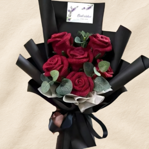 The Royal Crimson Velvet Midnight Mini Bouquet