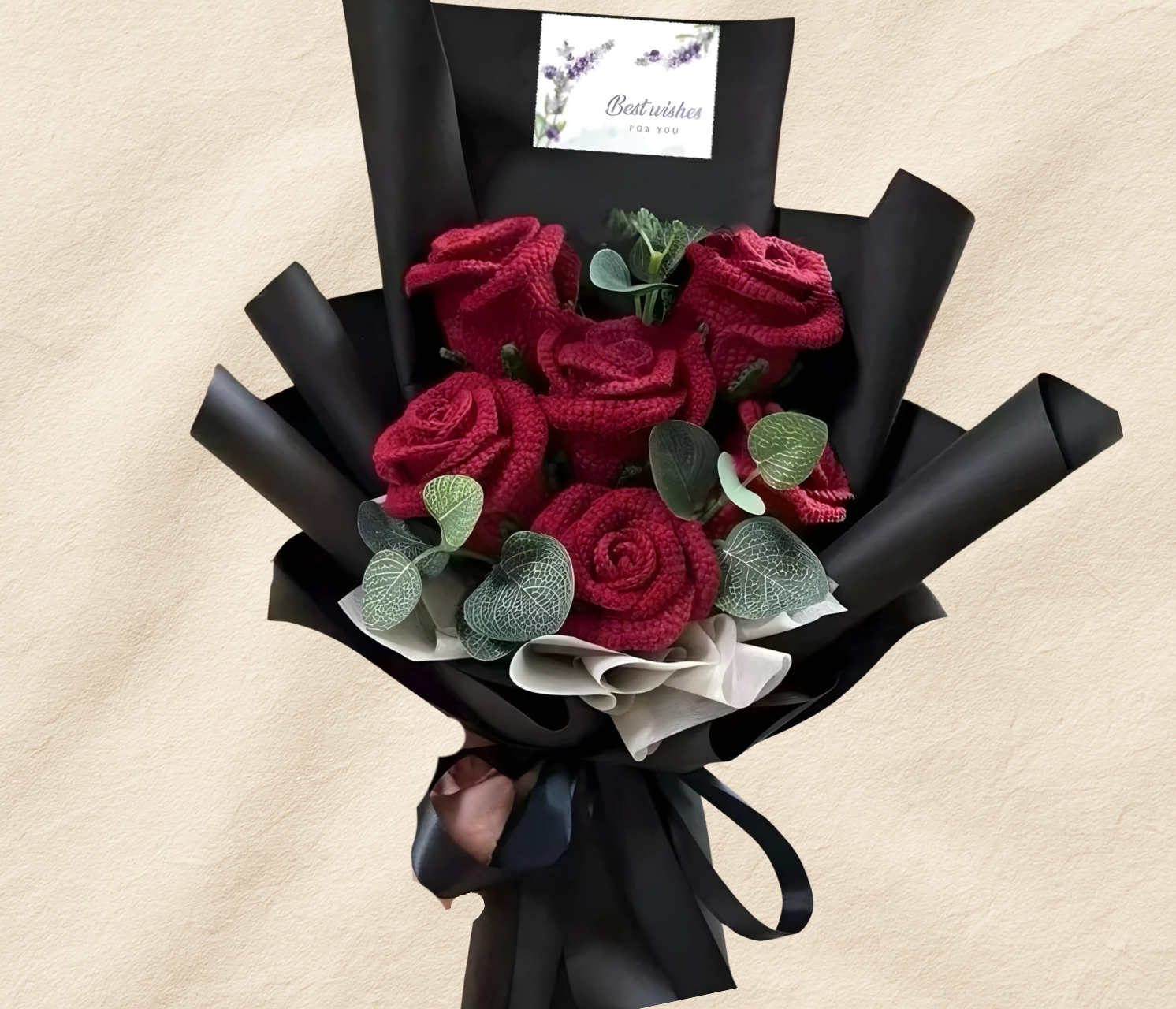 The Royal Crimson Velvet Midnight Mini Bouquet