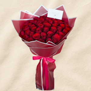 The Velvet Romance Bouquet& Artificial Red Roses