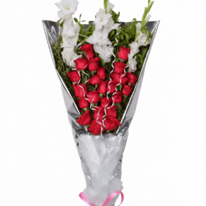 Silver Luxury Floral Tower