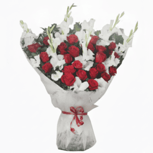 White Glads & Roses Symphony
