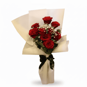 Charcoal Ribbon Velvet Roses