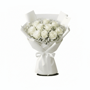 Pure White Roses Wrap